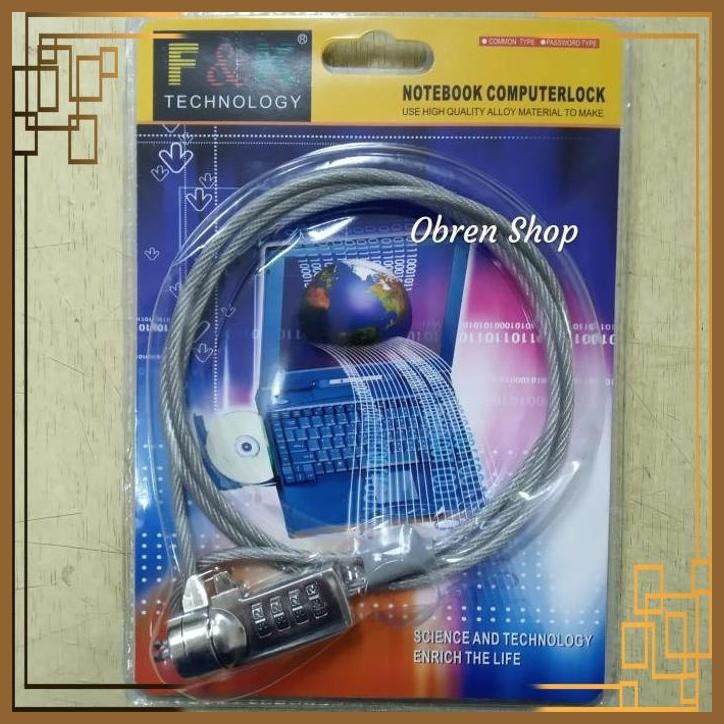 

[ONS] Notebook Security Lock / Kunci Notebook Nomor Pin