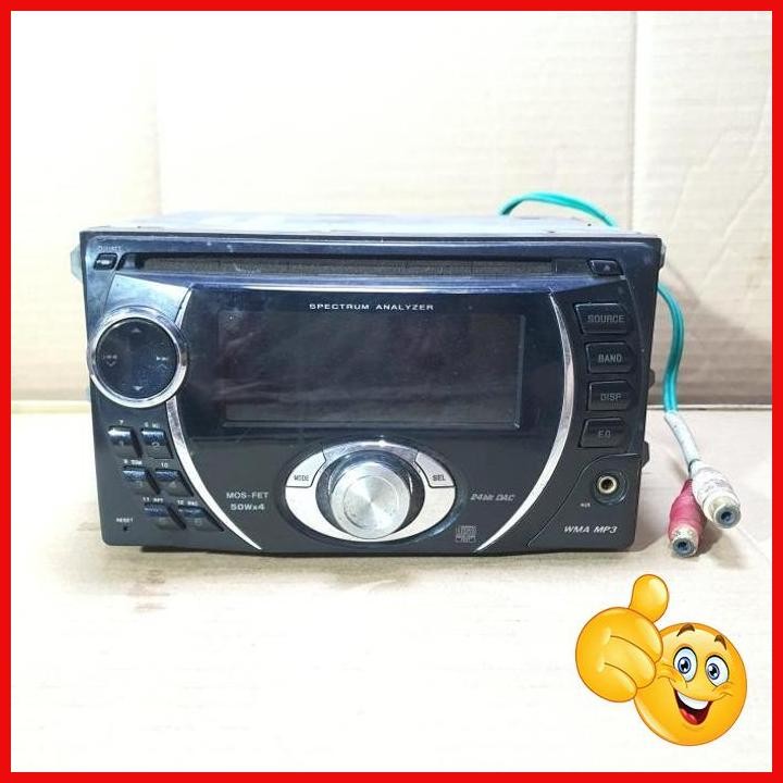[SCA] HEAD UNIT DOUBLE DIN JVC KW XG506S LCD MP3 AUX OUT PUT SUBWOOFER