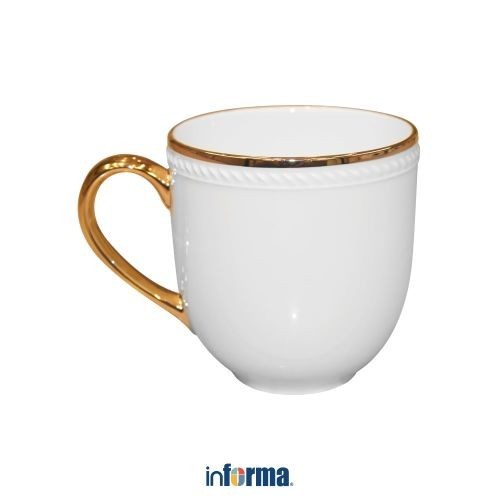Terlaris Informa - Appetite 330 Ml Mug - Putih/Gold
