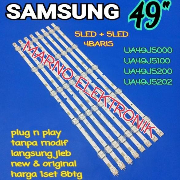 LAMPU BL BACKLIGHT LED TV SAMSUNG 49 INCH UA49J5200AK UA 49J5200 AK UA49J5200 AK BL 49IN UA49J5202AK