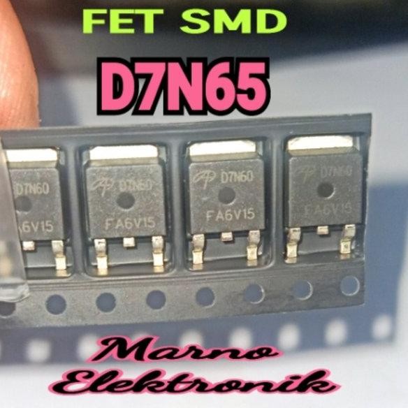 TR FET SMD D76N5 7N65 TRANSISTOR MOSFET SMD D7N60 7N60 ORIGINAL