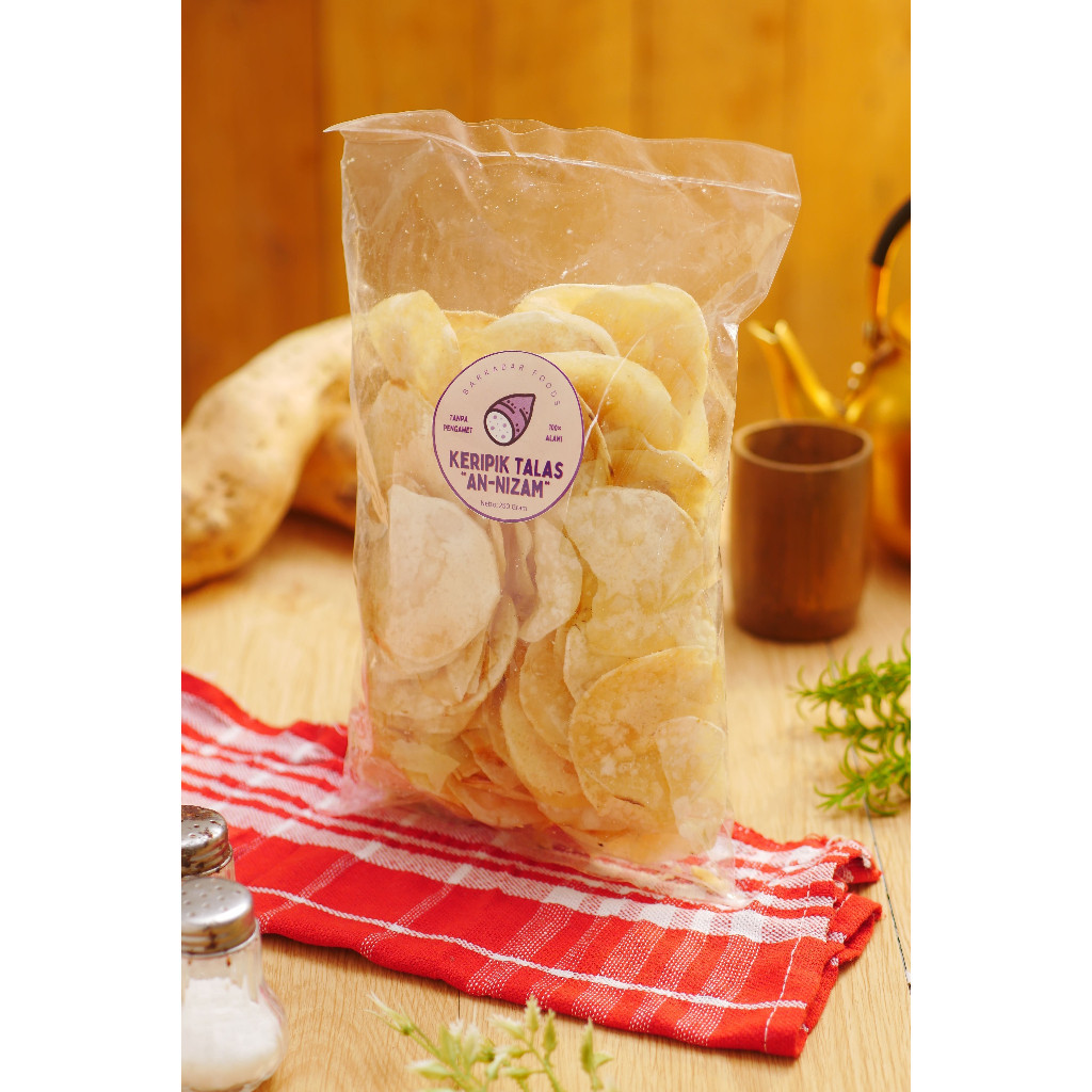 

[BARKABAR FOODS] Keripik Talas "An-Nizam" 200 Gram Snack/Cemilan/Makanan Ringan Keluarga