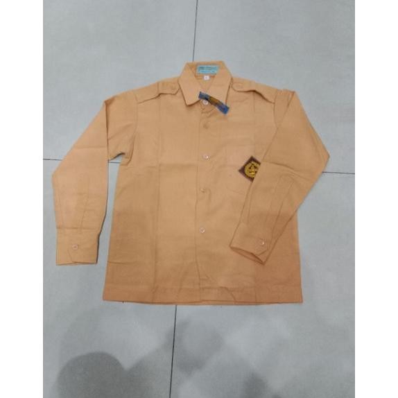 

PROMO Seragam sekolah baju Sd panjang (putih, coklat) h-4