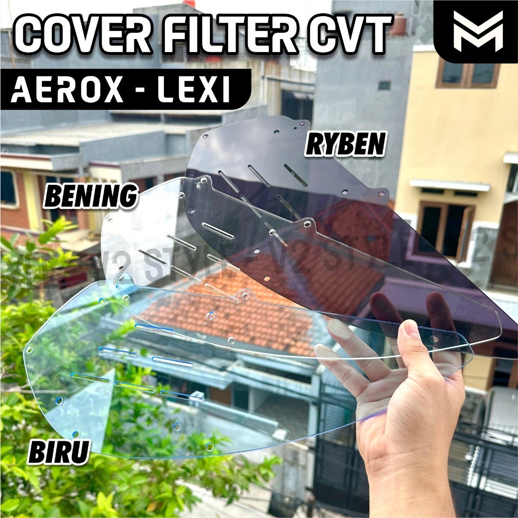 COVER FILTER UDARA CVT AEROX OLD TAHUN 2017 - 2019 LEXI TAHUN 2018 - 2023 TUTUP FILTER CVT AEROX
