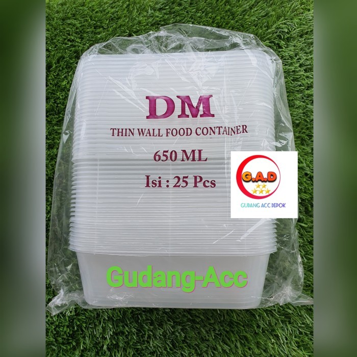 

Terbaru THINWALL 650 ML FOOD CONTAINER BOX TEMPAT KOTAK MAKAN PLASTIK 650ML - Dm 650 Limited