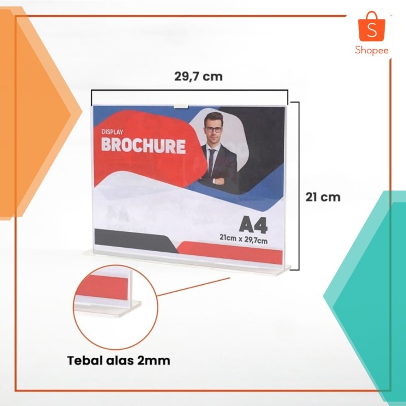 

Terlaris Tempat Brosur A4 / Tent Holder / Tent Card Nomor Meja Akrilik 2 Sisi - Potrait Keren