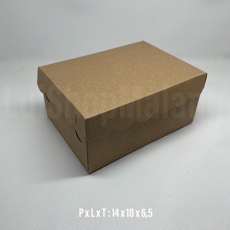 

DUS KUE 14cm x 10cm R3 MINI KRAFT 250gr Apa Kabar [NON LAMINASI] (AK)