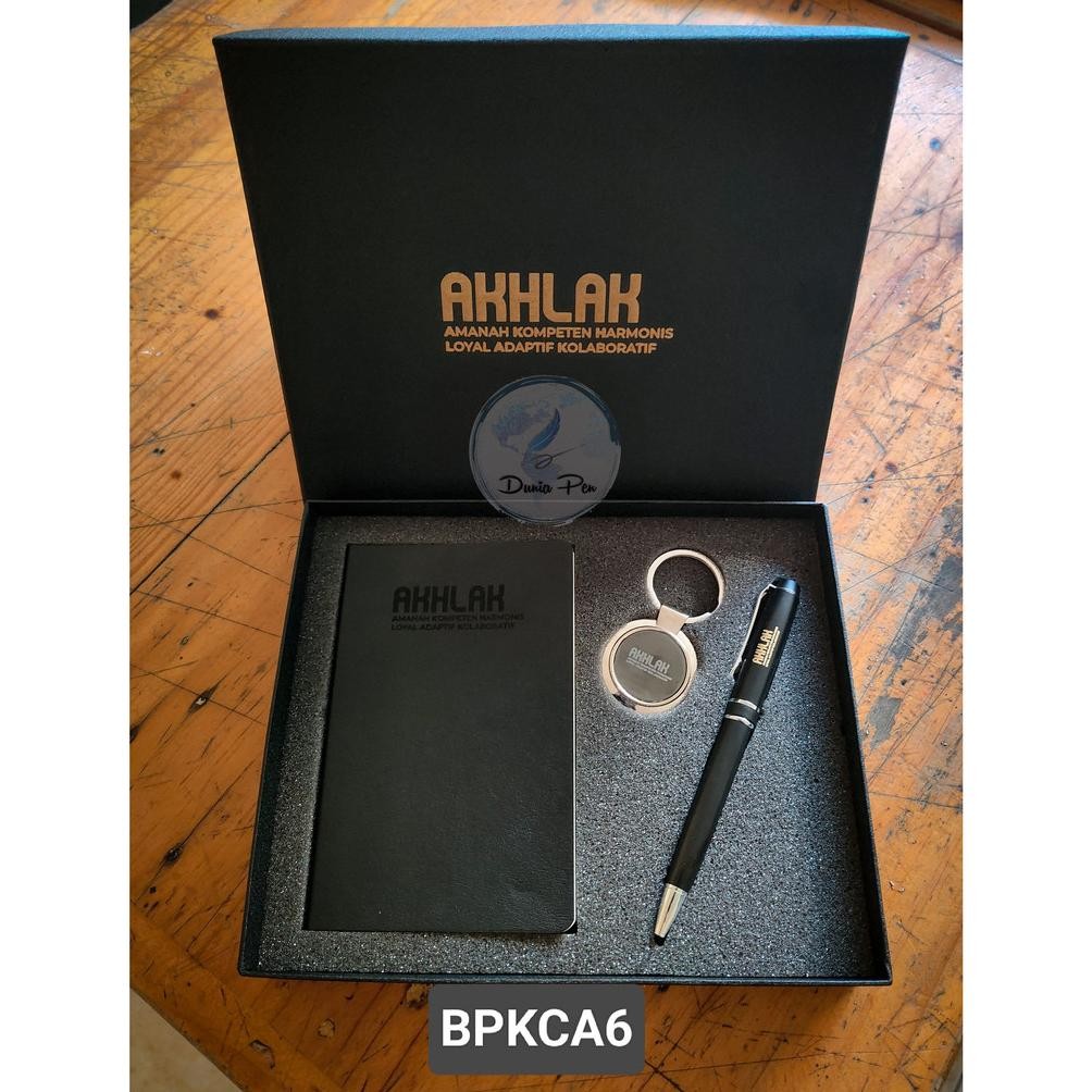 

GV23 Giftset Notes A6 Pen dan Keychain Custom No Minimal Order Murah