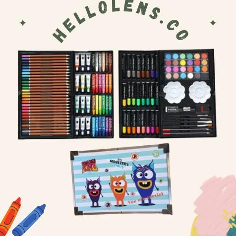 

rq-56 [COD] CRAYON ART SET 145 PCS / KOPER SET CRAYON MEWARNAI ANAK / ALAT LUKIS ANAK /alat mengambar Viral