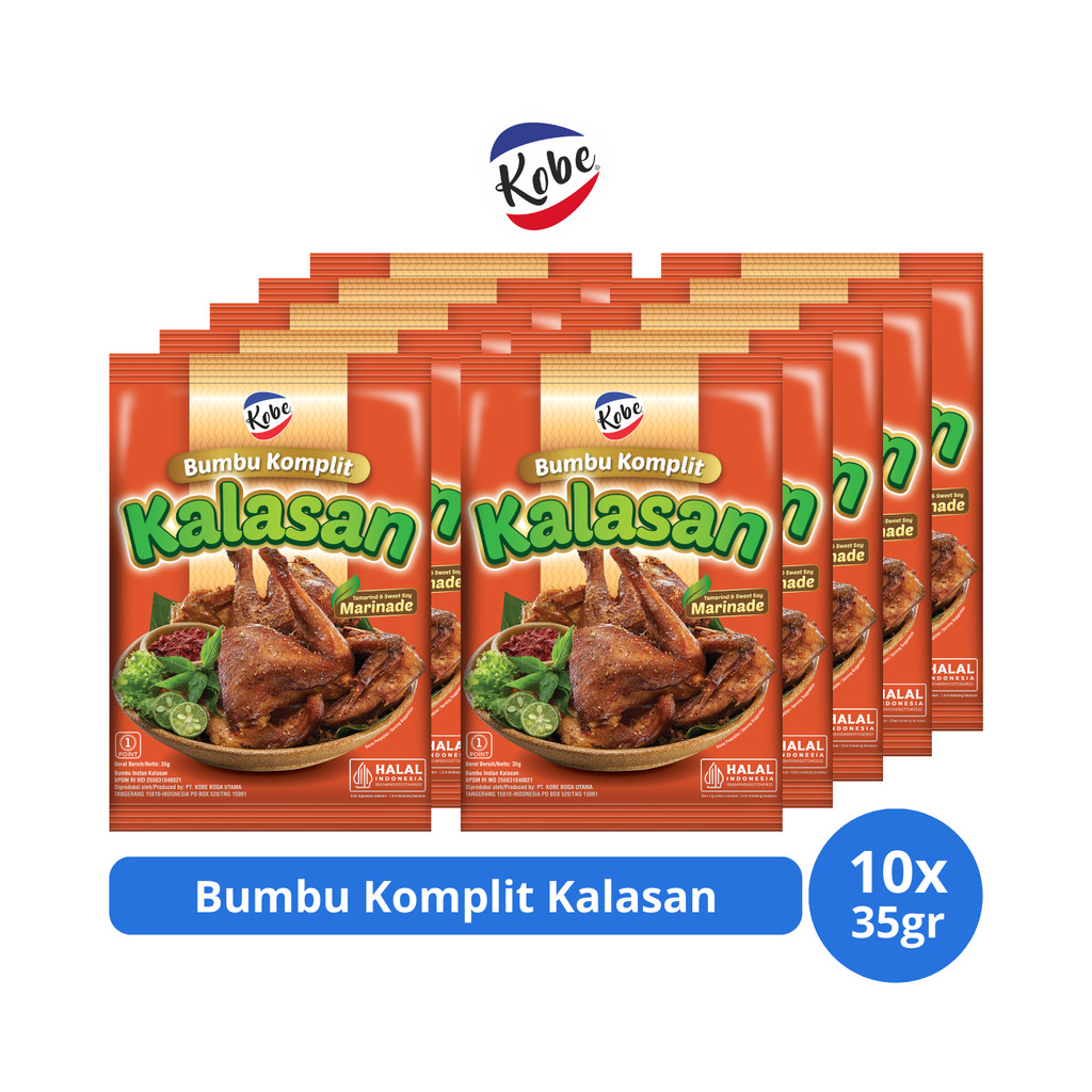

Kobe Bumbu Komplit Kalasan 35gr x 10 pcs