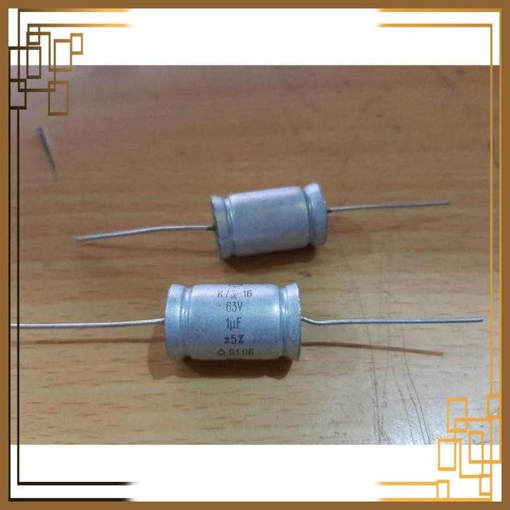 [SPL] RUSSIAN OTK PETP K73-16 CAPACITOR 1UF 5% 63V