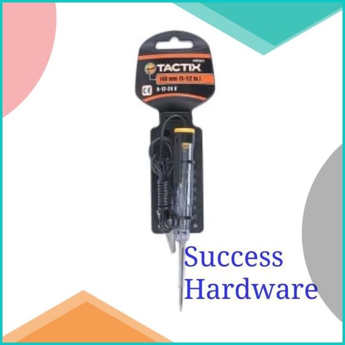 TACTIX OBENG TESPEN 14CM TEST PEN OBENG SCREWDRIVER 140MM 6-12-24 V 1