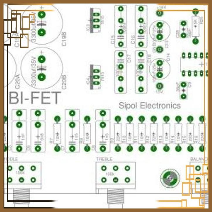 [SPL] PCB TONE CONTROL BIFET BI-FET BI FET TL084 TL 084 TL074 TL 074