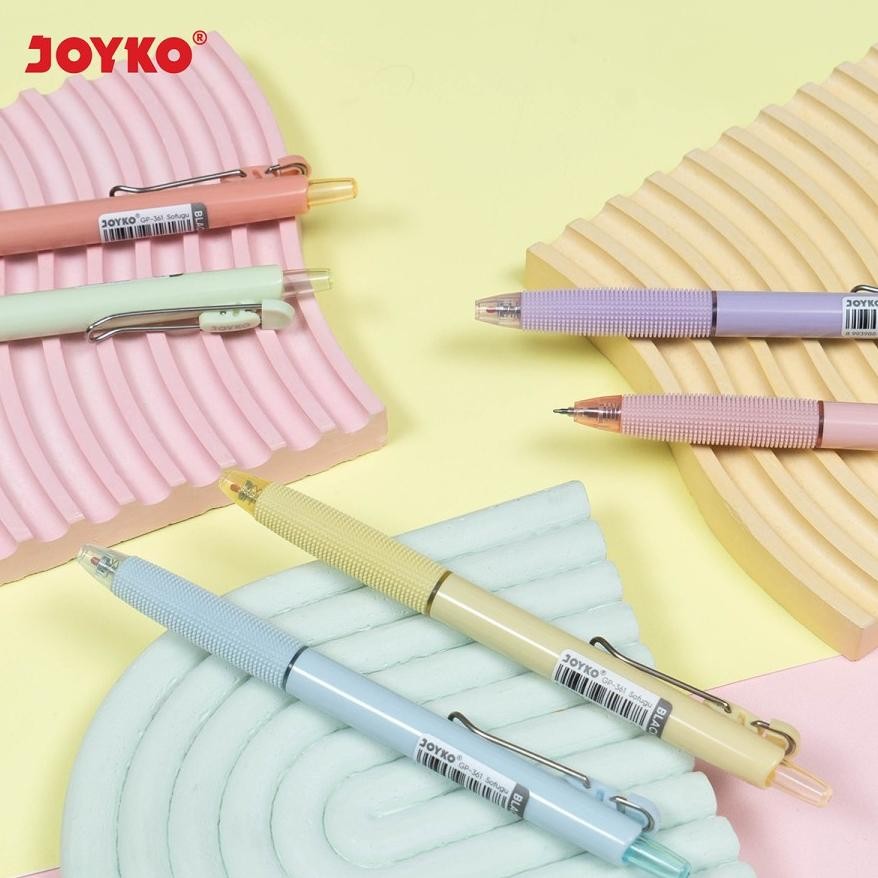 

YBW-2429 Gel Pen Pulpen Pena Joyko GP-361 Sofugu Gel 0.5 mm 1 Set 6 Pcs Hemat