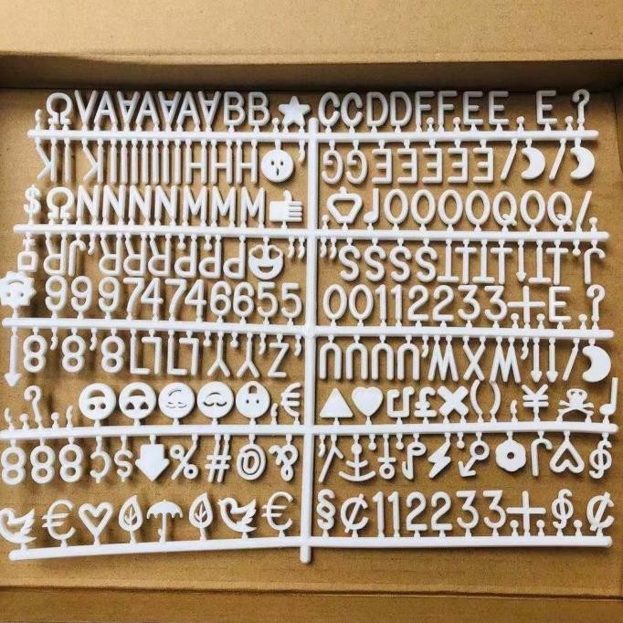 oiu Felt board additional letter huruf tambahan felt diy letter TERLARIS