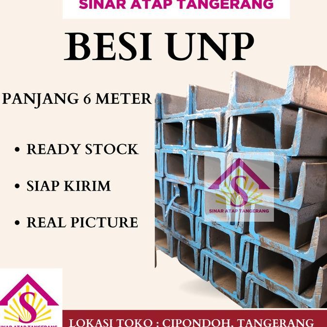 Besi Unp 65/ Kanal U 65 Panjang 6 Meter | Material