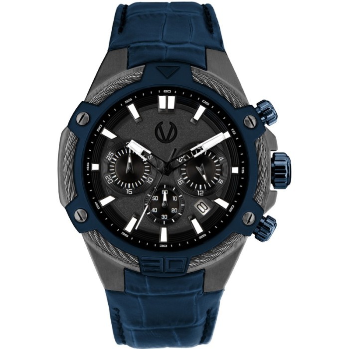 Jam Tangan CHRIST VERRA Pria Original CV 53605G-2C GUN Grey Dial