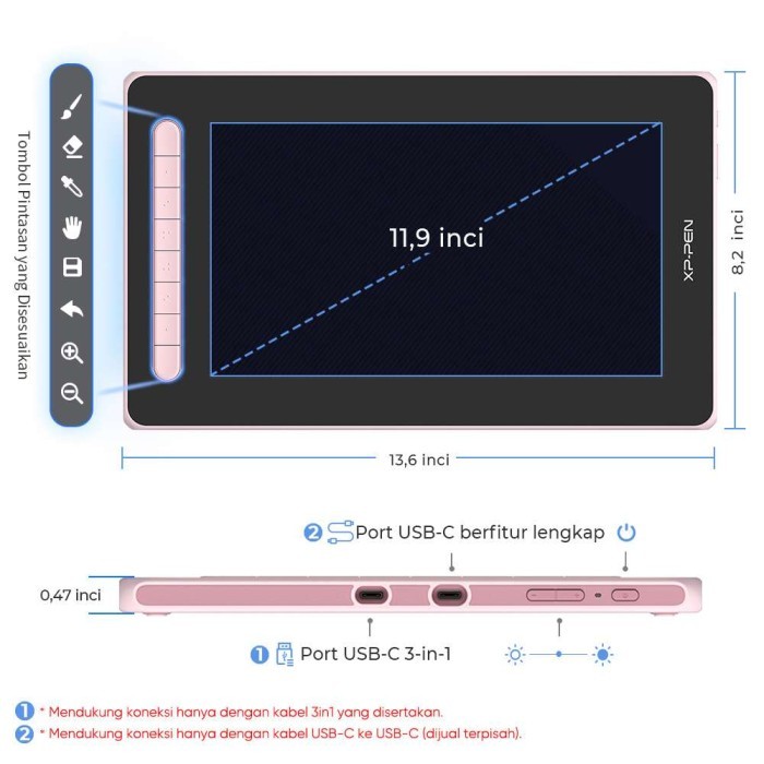 Xppen Artist 12 2Nd Gen Drawing Display - 11.9 Inch