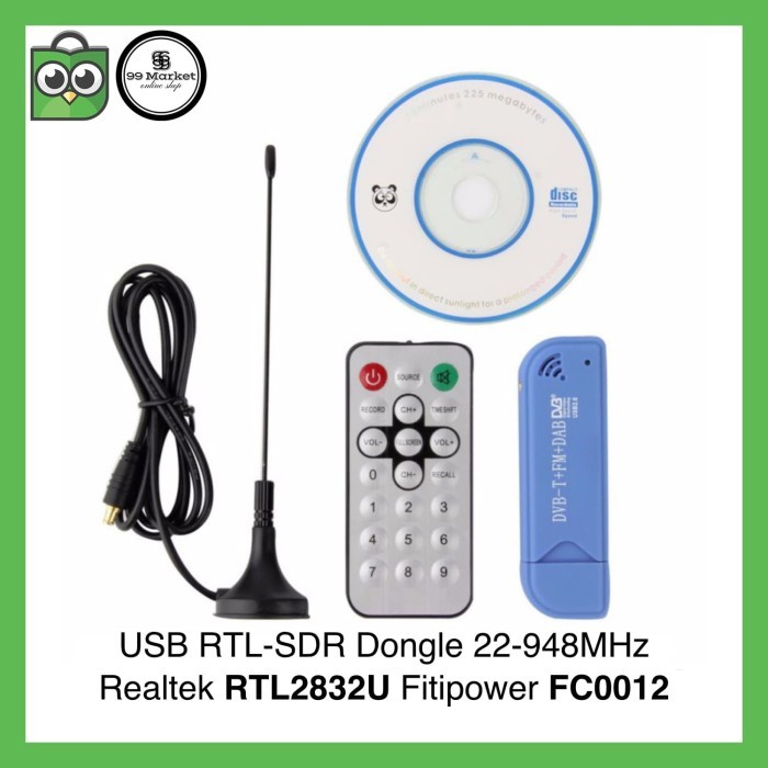 Usb Rtl-Sdr Dongle Rtl2832U Fc0012 Software Defined Radio Rtlsdr