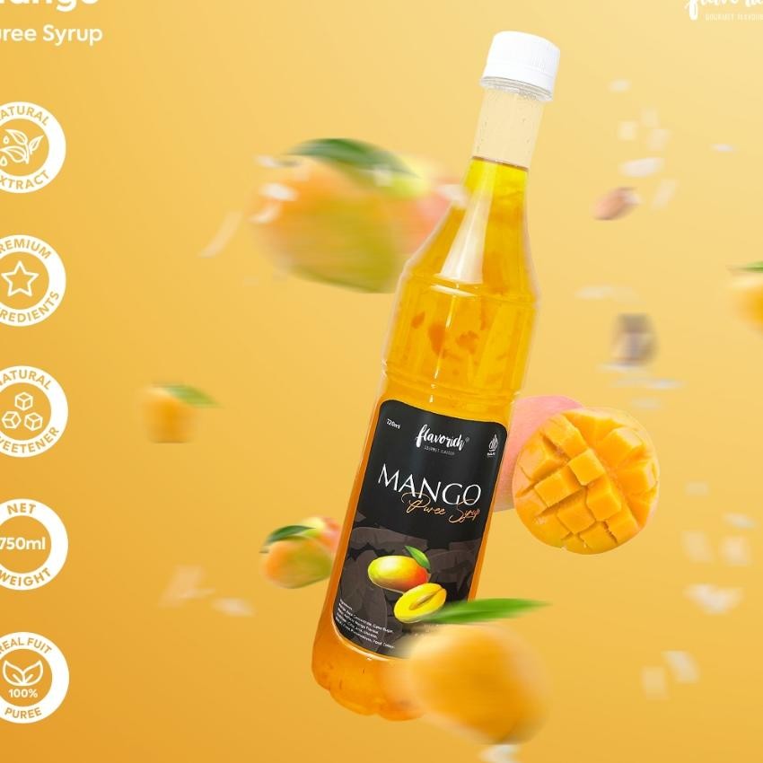 

Flavch - Sirup Puree Mango / Gourmet Syrup / Sirup Untuk Hotel, Restaurant And Cafe.