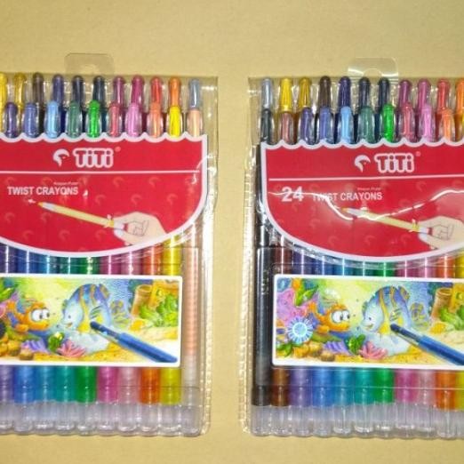 

Krayon Putar Titi 24 Warna (Twist Crayons / Crayon Putar / Puter)