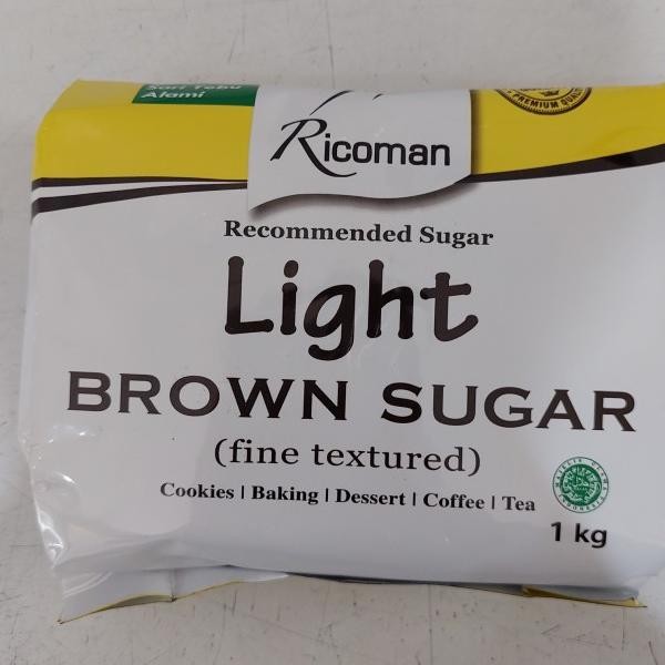 

Light Brown Sugar Riccoman 1Kg