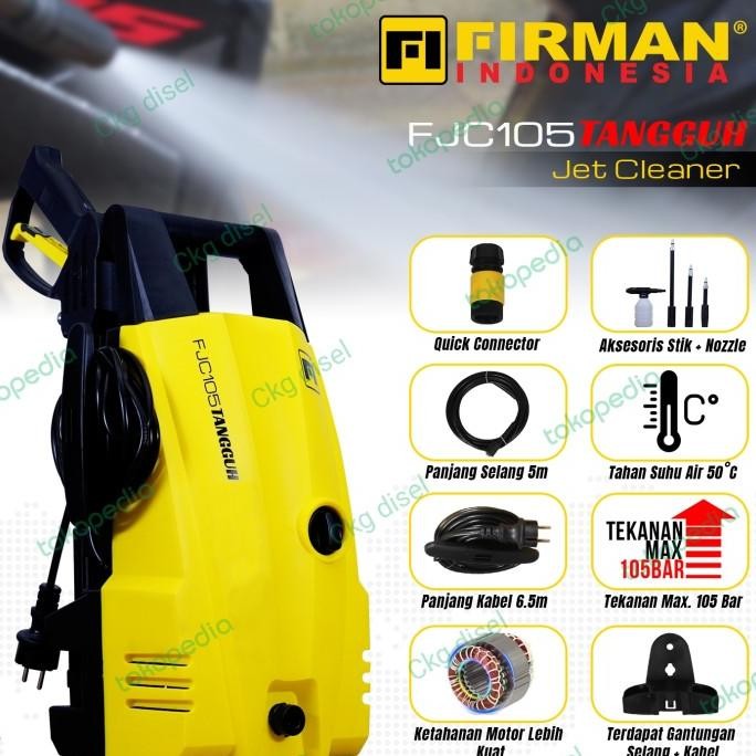 Alat Cuci Steam Motor Mobil Jet Cleaner Firman FJC105