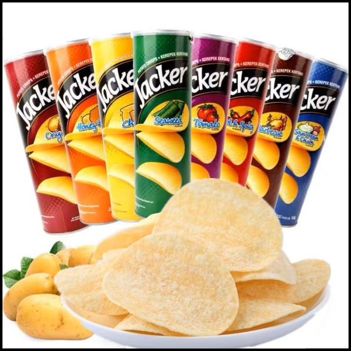 

Jacker Potato Crisps 150G - 160G Keripik Kentang Jacker Malaysia