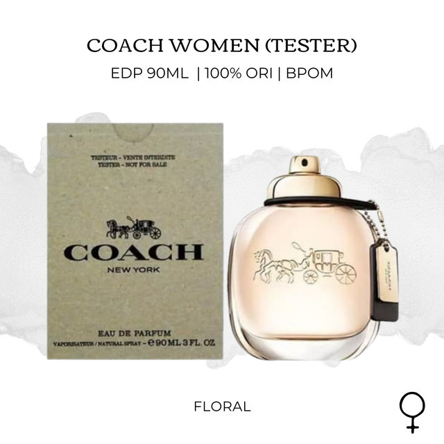 Parfum Coach Women for Female Wanita - 100% Asli Original - Tester