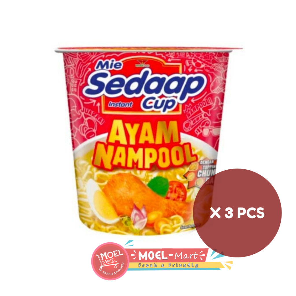 

SEDAAP MIE CUP AYAM NAMPOOL 3 PCS X 75GR