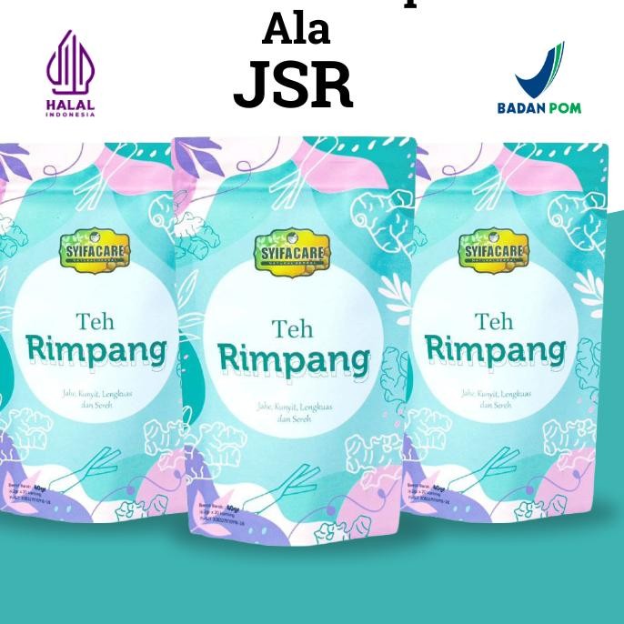 

Bundling 3 Pouch Lebih Hemat Teh Rimpang Jsr Syifacare Teh Celup Rempah Bahan Ala Isi 20 Kantong Tea Bag