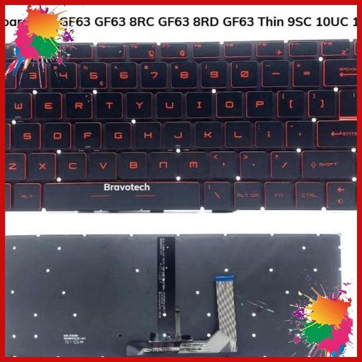 (BRAV) KEYBOARD MSI GF63 GF63 8RC GF63 8RD GF63 THIN 9SC 10UC 11UD BERGARANSI