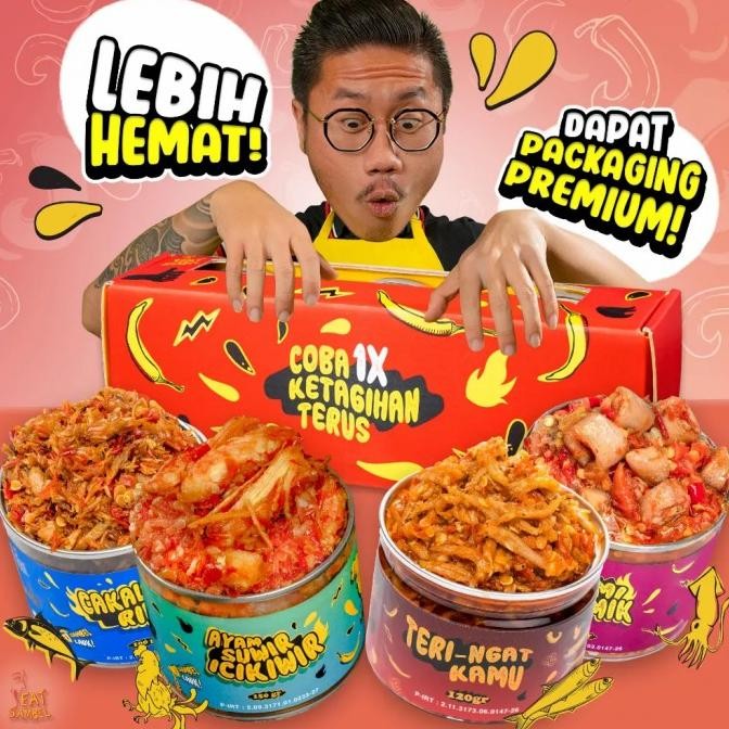 

Eat Sambal isi 4 Paket Hemat Kerjasama mas Yangun MRS02