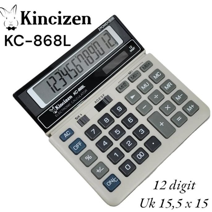 

gf-5 KALKULATOR KINCIZEN KC-868L SDC-868L 12 DIGIT - ES Original