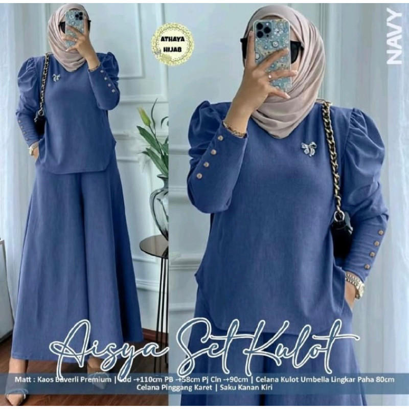 Setelan Wanita Oneset 1Set Kekinian 2024 Stelan Perempuan Berhijab Simple Setdress Stelann Dewasa 1S