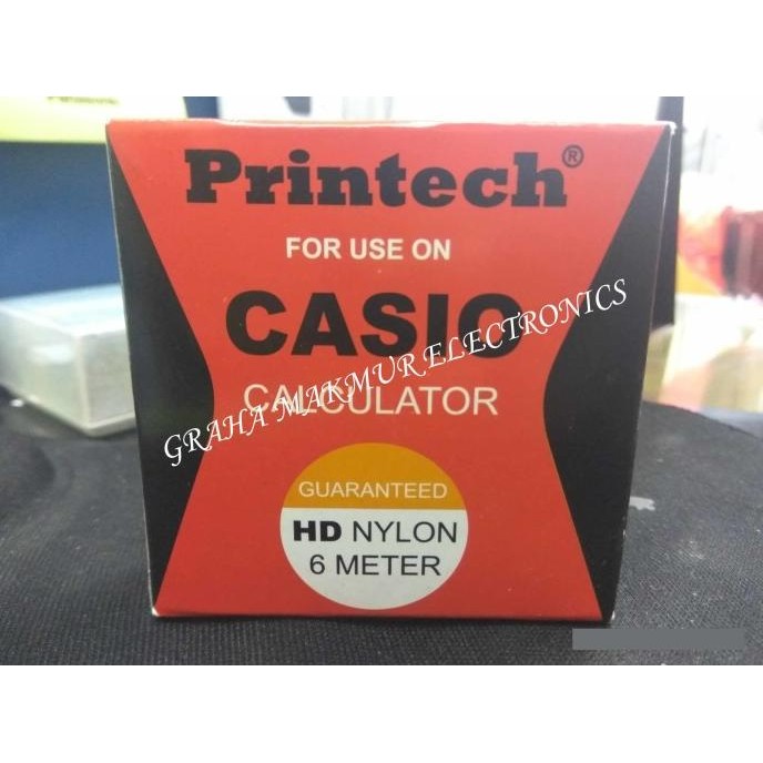 

fth- Pita Kalkulator Printech Casio Hitam/Red Original Sale