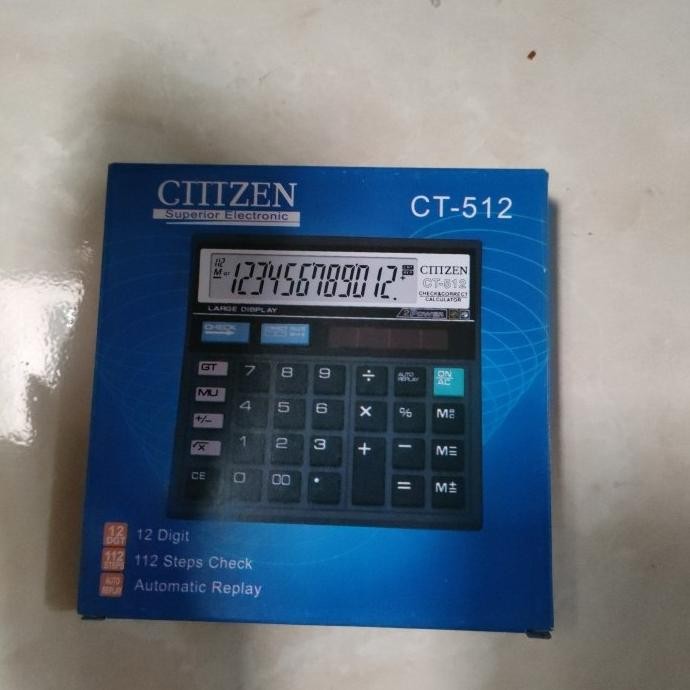 

GC27 Kalkulator 12 Digit / Calculator Citizen CT 512 Premium