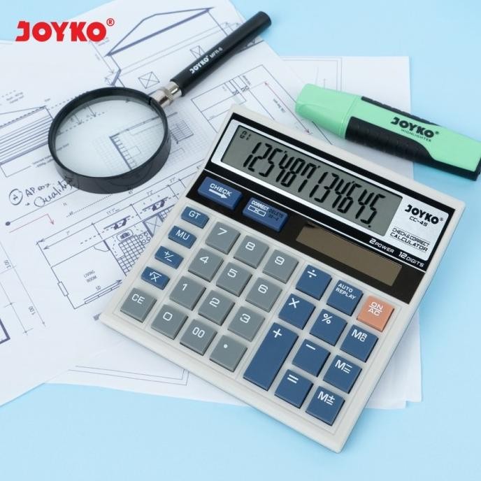 

dh-68 Calculator / Kalkulator Joyko CC-45 12 Digits Check Correct Sale