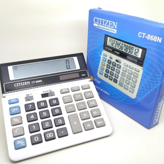 

CQ37 Kalkulator Citizen SDC-868L / Calculator CITIZEN CT-868N 868 12 Digit Viral