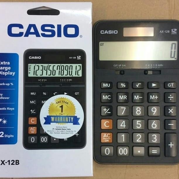 

IK69 kalkulator casio AX-12B (AX12B) Murah