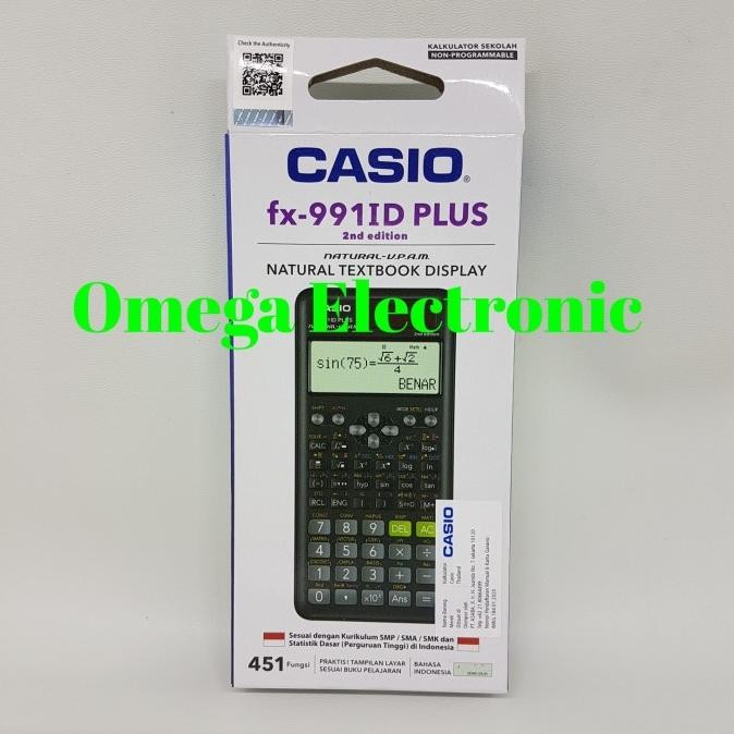 

NI06 Casio FX 991 ID Plus - Scientific Kalkulator Original