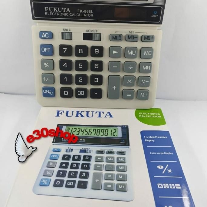 

uy-23 Kalkulator Electronik/Alat Hitung Fukuta (FK-868L) Premium