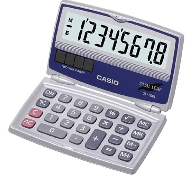 

yui-7 Casio Basic Solar Folding Compact Calculator Premium