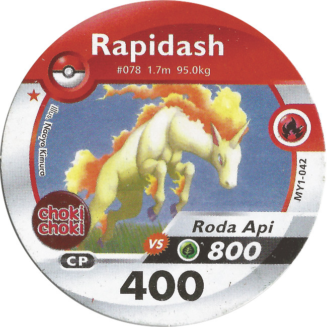 Kartu Pokemon Medalion Choki Choki Rapidash
