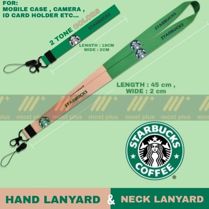 

STARBUCKS NECK LANYARD MOBILE CASE , ID CARD , CAMERA , TALI GANTUNGAN