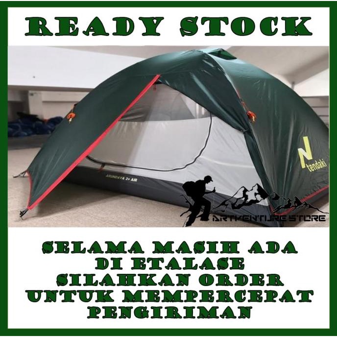 Tenda Tendaki Arundaya 2+air untuk 2-3 orang kwalitas MIS GO
