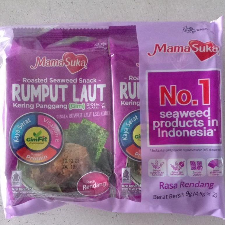

Terbaru Mamasuka Rumput Laut 1Bungkus Isi 2 Pack