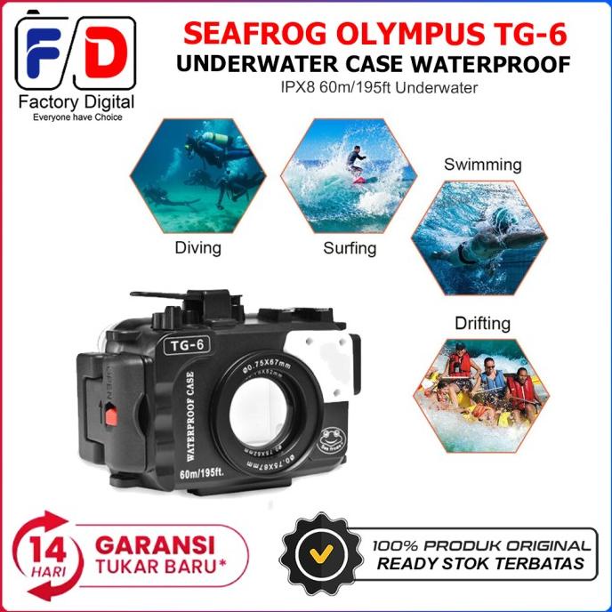 Seafrog Housing Camera Olympus TG-6 TG6 Diving Underwater Waterproof