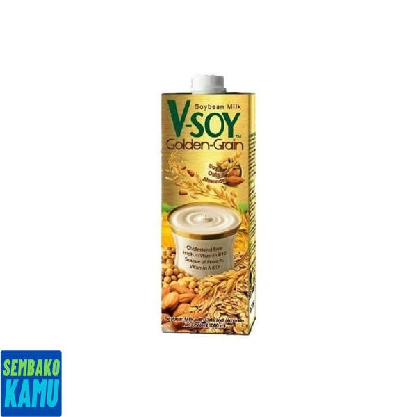 

V-Soy Soymilk Golden grain 1 Liter - Susu