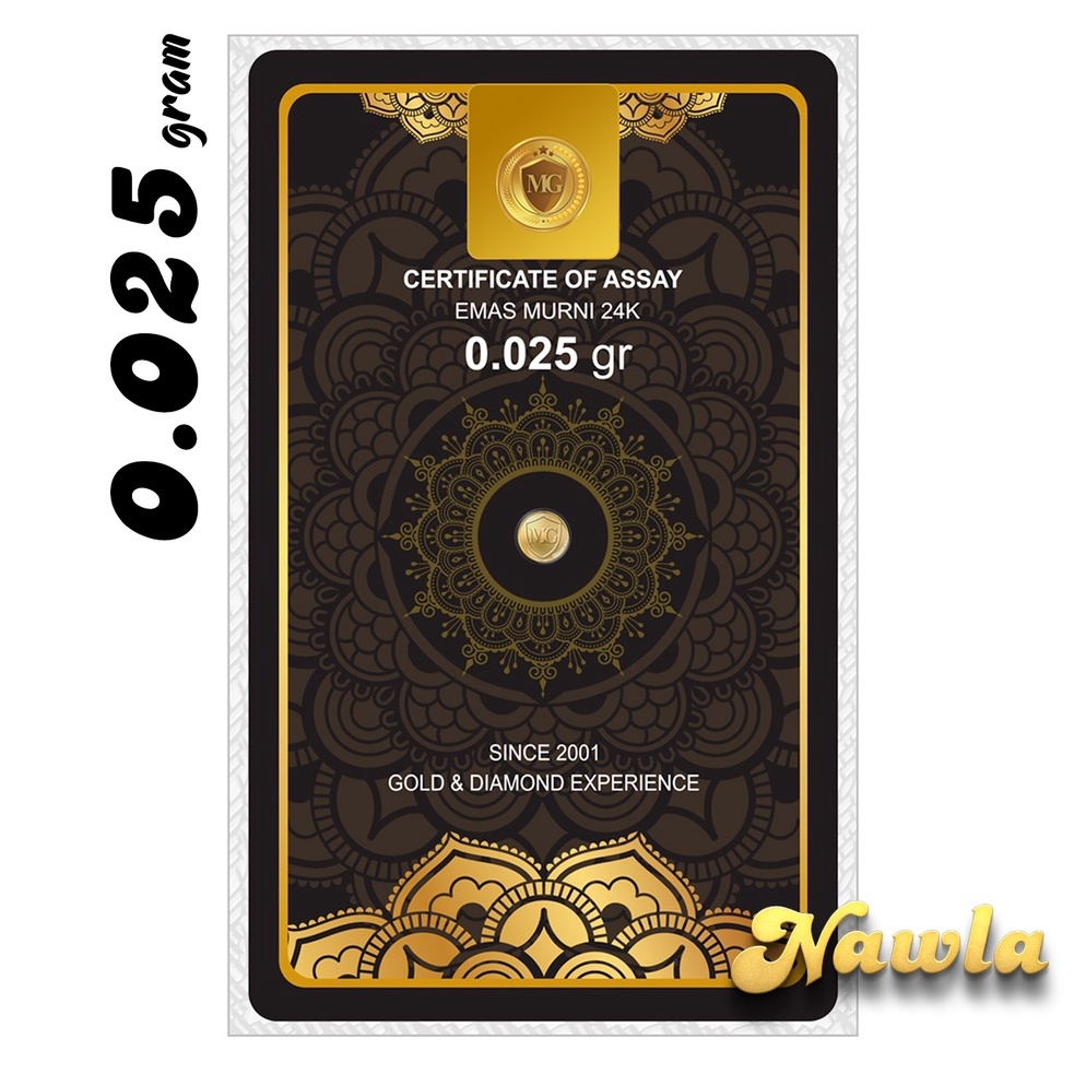 See Here7d7Cr Minigold 0.025 gram BLACK Series Emas Murni Logam Mulia 24 Karat 0,025 gr
